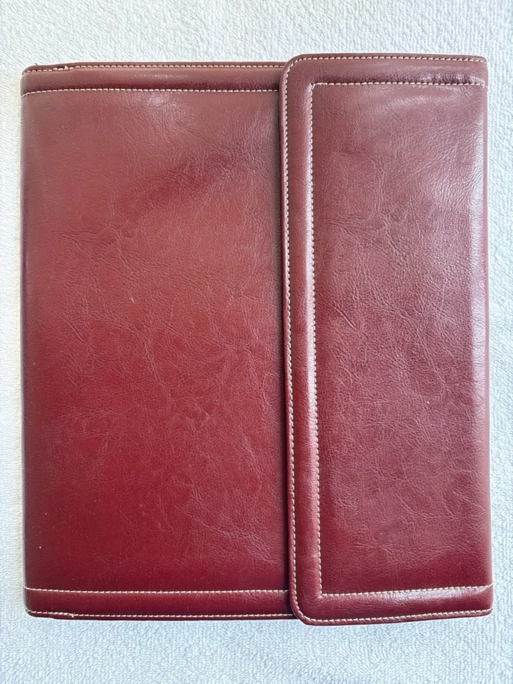 Vintage Samsonite Leather Portfolio Portfolio Planner Organizer Red Vintage Calc